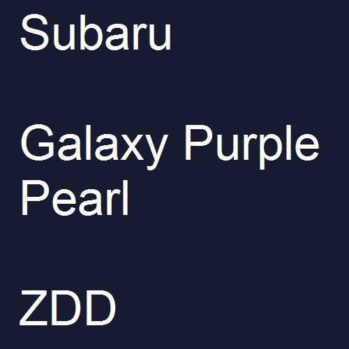 Subaru, Galaxy Purple Pearl, ZDD.